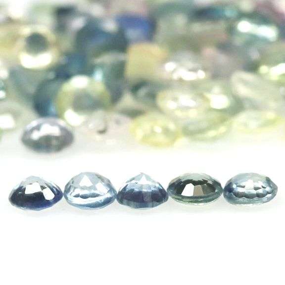Heated only! gorgeous 6.55ct fancy color Sapphire set