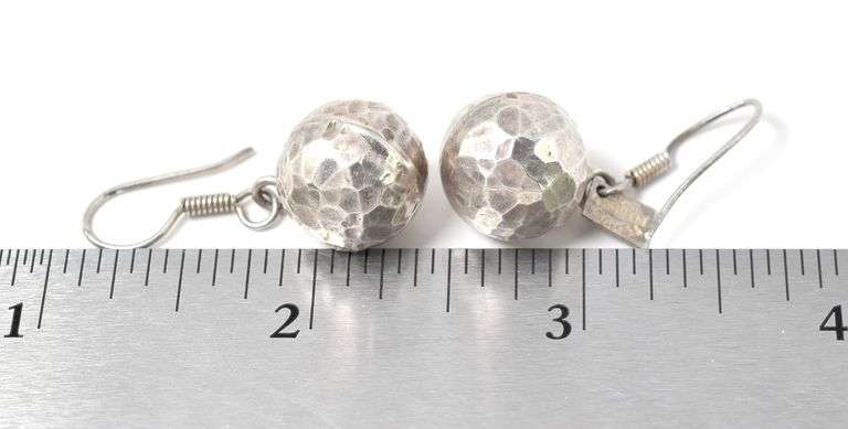 Ball Dangle Earrings in Sterling Silver 8.2grams
