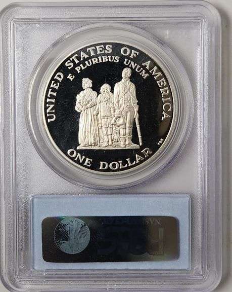 1998-S SILVER $1 PCGS PR69DCAM CRISPUS ATTUCKS DOLLAR COIN