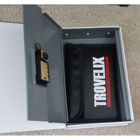 Secret Hidden Safe with Combination Lock Fireproof Bag
