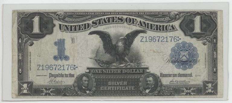 Nice 1899 Series Large Size $1 Black Eagle Silver Certificate