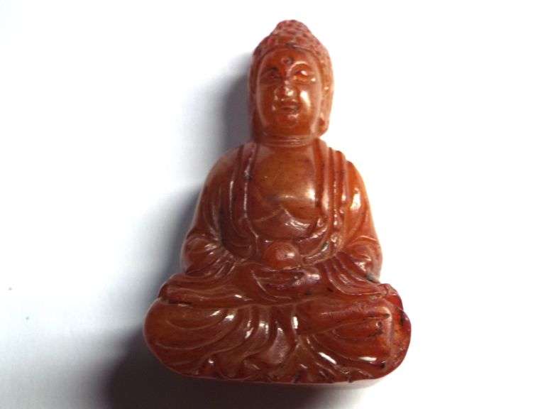 Antique Honey Jade Buddha statue
