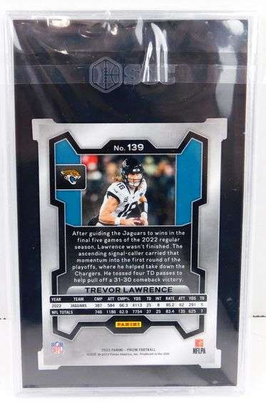Trevor Lawrence 2023 Panini Prizm Football Card, 9.5