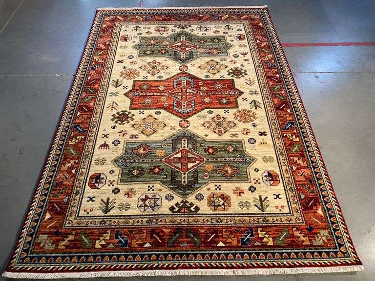 Stunning Kazak Design Wool Rug 6x8