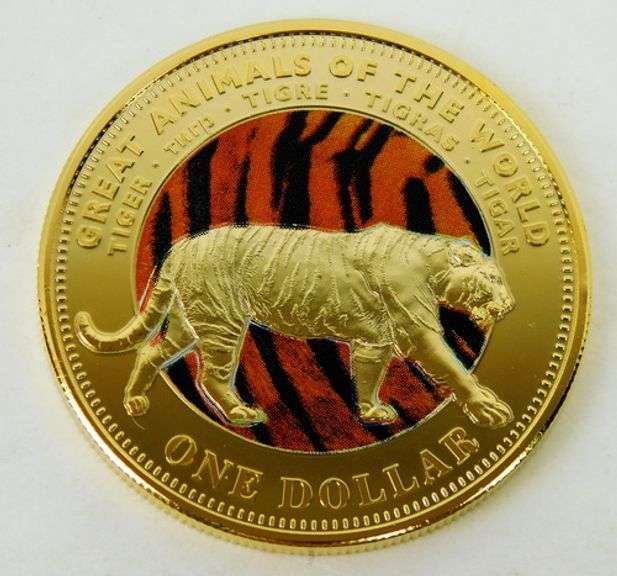 2009 Fiji One Dollar Tiger Coin