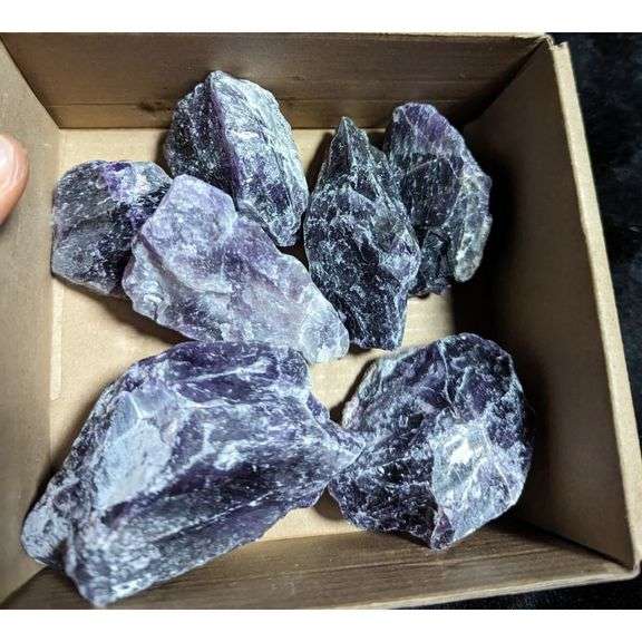 2lb Bulk Raw Amethyst Crystals