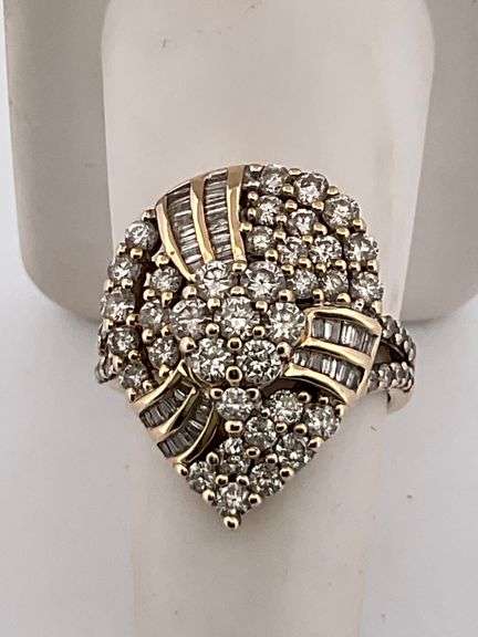 CERTIFIED 14K YELLOW GOLD DIAMOND RING