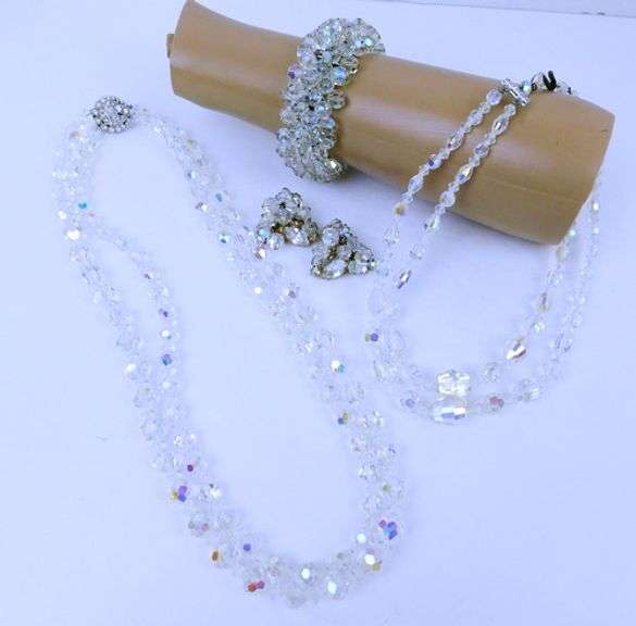 Collection of Vintage Crystal Jewelry