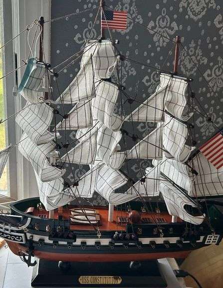 USS Constitution Wooden Model Ship