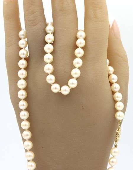 6mm Cream pearl necklace