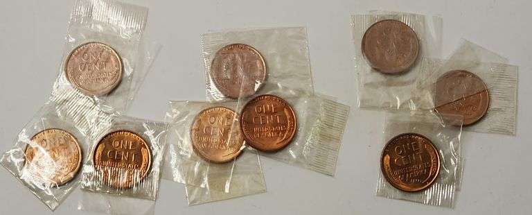 1935 P,D,S/1936 P,D,S/1937 P,D,S Red Cents UNC