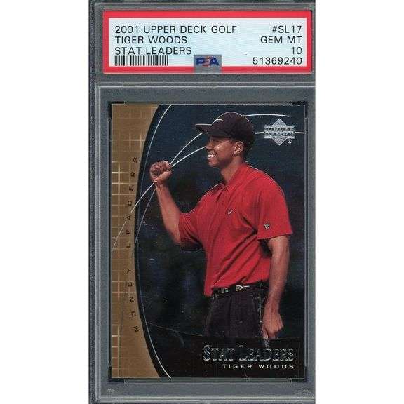 Tiger Woods Golf Card 10 MINT