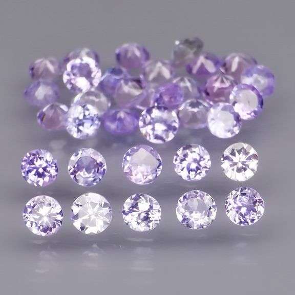 Sparkling 4.06ct 20 piece Tanzanite set