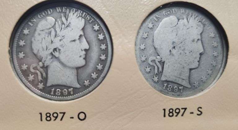 1892-1915 Complete Barber Half Dollar Dansco Album