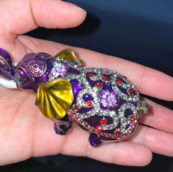 Bejeweled Elephant Trinket Box