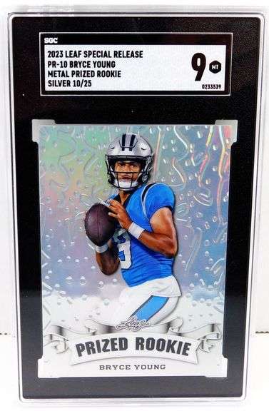 Bryce Young Rookie Football Card, 10 of 25, 9 Mint