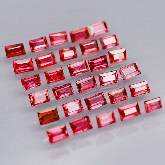 Untreated! 2.28ct fire red Ruby set!