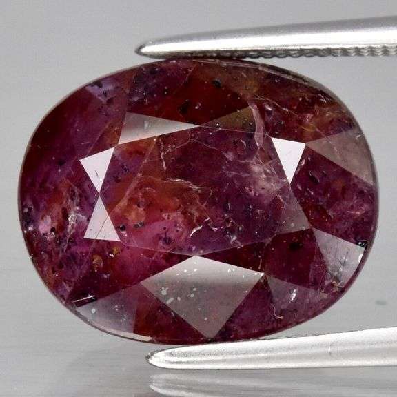 Swirling multi-color 8.95ct untreated Ruby