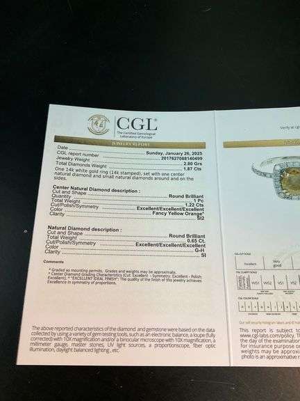 CERTIFIED BRAND NEW 14K WHITE GOLD DIAMOND ENGAGEMENT RING