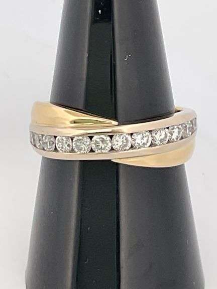 MEN'S CERTIFIED BRAND NEW 18K YELLOW GOLD DIAMOND RING / BAND