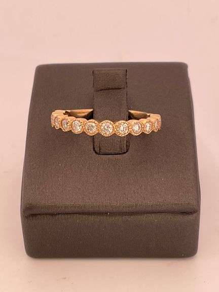 CERTIFIED BRAND NEW 14K YELLOW GOLD DIAMOND BAND