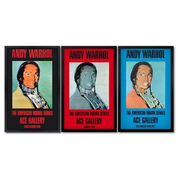 American Indian Series by Warhol (1928-1987)