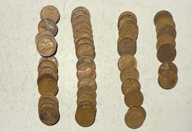 Roll of 1910 1916 S  Lincoln Cents
