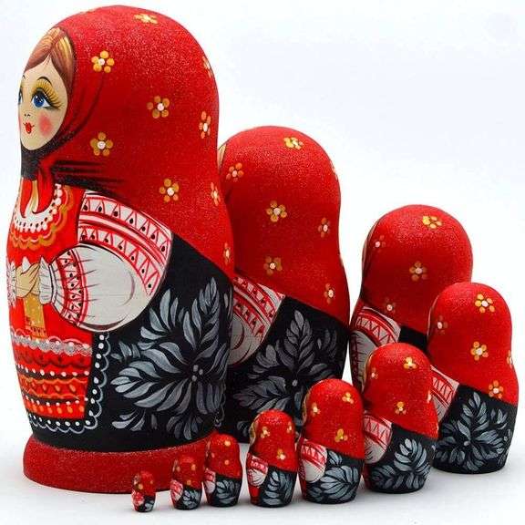 Handmade Russian Matryoshka Nesting Dolls