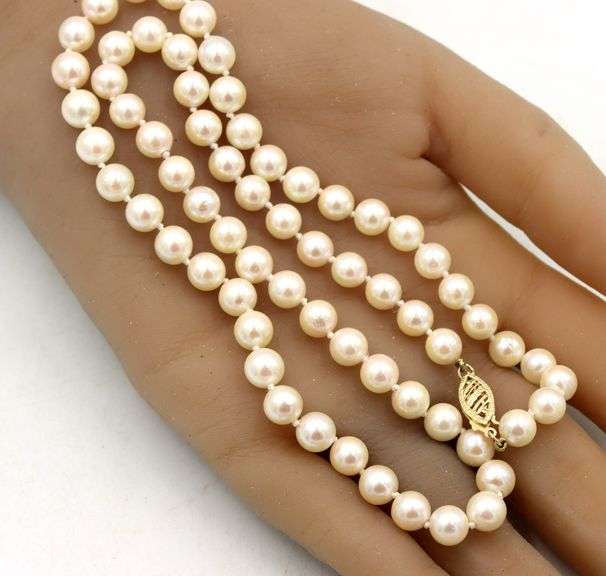6mm Cream pearl necklace
