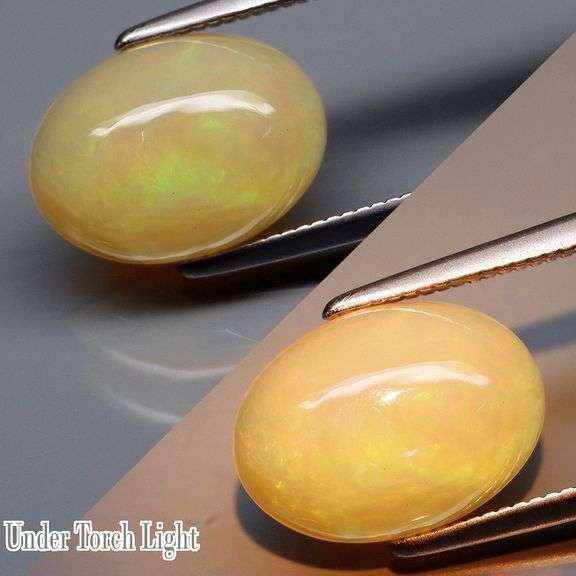 Glowing! 2.23ct floral patterned Jelly Opal!