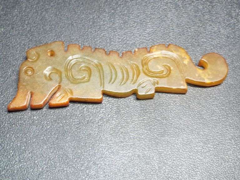 Long Stylized Asian Dragon pendant/amulet