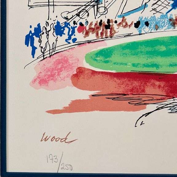 Highly Collectible Hand Signed LeRoy Neiman Olympics Serigraph