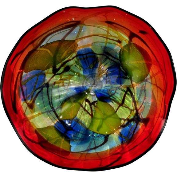 Tiffany Hand Blown Art Glass Plate