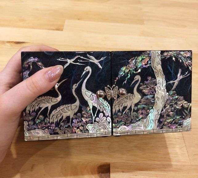 Handmade Twin Korean Mother of Pearl Jewelry Box