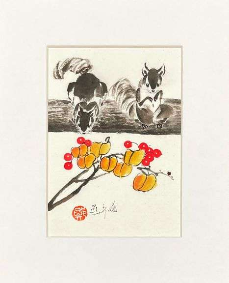 Fantastic Original Ink and Watercolor by Zheng