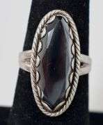 Hematite Ring in Sterling Silver 6.4grams Size 5.5