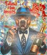 Highly Collectible Jozza 'One of a kind' Mixed Media on Canvas
