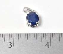 Set of Genuine Stone Pendants in Sterling Silver 15.2grams