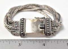 Multi Chain Bracelet in Sterling Silver 62.6grams