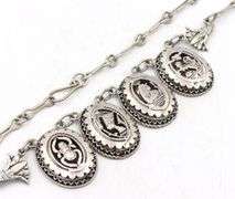 Art Deco Egyptian 925 sterling silver necklace