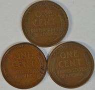 Sharp 1923-S, 1924-D, & 1926-S Lincoln Cents in VF/XF
