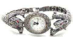 925 Sterling silver marcasite watch