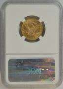 Choice BU 1881 US $5 Liberty Gold Piece. NGC MS63