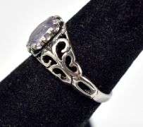 Cute Purple Stone Ring in Sterling Silver 3grams Size 6