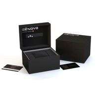 DeNovo Swiss Made men’s watch, 100m Water resistance, Rubber strap with extra leather strap