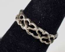 Multi Hearts Ring in Sterling Silver 2.1grams Size 5 3/4