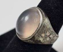 Translucent Stone Ring in Sterling Silver 6.9grams Size 7 1/4