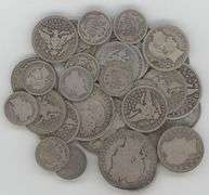 Larger lot of 32 Assorted Barber Dimes, Quarters, & Half Dollars