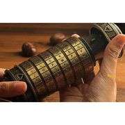 Da Vinci Code Mini Cryptex Lock Box with Hidden Compartment