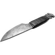 Hand-Forged Viking Knife with Leather Case